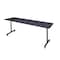 Kobe Rectangle Training Table, 84" W, 29" H, Laminate Top, Gray MKTRCC8424GY - alternate 1